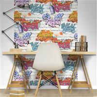 Muriva Street Style Wallpaper, White