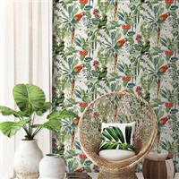 Muriva Ikala Tropical Wallpaper, Green
