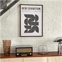 Atmosphera Adem Museum Framed Poster, 50x70cm, Black