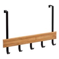 5five Natureo Overdoor Hook, Black & Wood