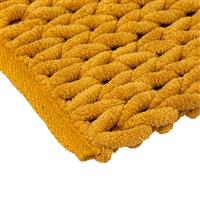 5five Chunky Knit Bath Mat, Ochre