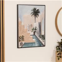 Atmosphera Anne Framed Canvas, 58x78cm, Beige