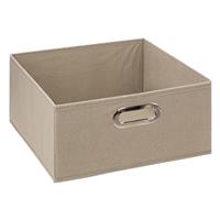 5five Compact Fabric Storage Cube, Beige