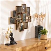 Atmosphera Flavie Multi Aperture Photo Frame, Black