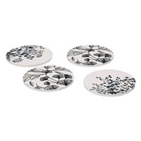 Secret De Gourmet Floral Coasters, Set of 4