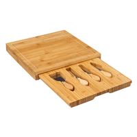 Secret De Gourmet Bamboo Cheeseboard & Knife Set
