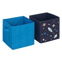 Atmosphera Kids Space Storage Boxes, Set of 2, Blue