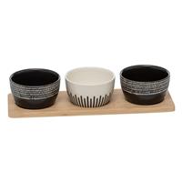 Secret De Gourmet Ethnic Appetiser Set with Bamboo Tray