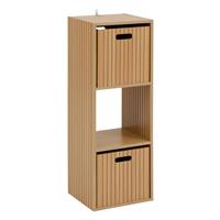 5five Tasso 3 Cube Compartment Shelving Unit, Natural