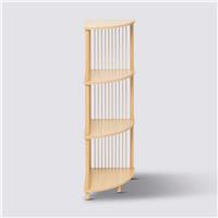 5five Kord 4 Tier Corner Shelf, Beige