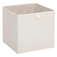 5five Lauria Fabric Storage Box, 31x31cm, Beige