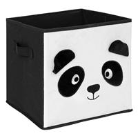 Atmosphera Kids Panda Velvet Storage Box, White
