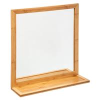 5five Bamboo Mirror with Shelf, 13x51cm