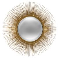 Atmosphera Safia Convex Metal Mirror, 58x58cm