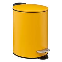5five Colours Soft Close Pedal Bin, 3L, Mustard