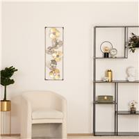 Atmosphera Iria Wall Decoration, 25x61cm, Silver