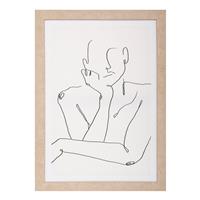 Atmosphera Faces Framed Canvas, 50x70cm