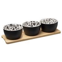 Secret De Gourmet Appetiser Set, Black
