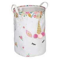 Atmosphera Kids Unicorn Toy Bin, White
