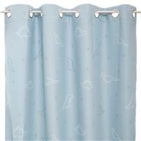 Atmosphera Kids Glow Dino Blackout Curtain, Light Blue