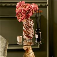 Atmosphera Arvo Glass Vase, Brown