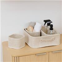 5five Storage Baskets, Set of 4, Beige