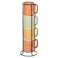 Secret De Gourmet Stackable Mug Set with Stand