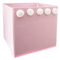 Atmosphera Kids Pompom Storage Box, Pink