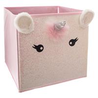 Atmosphera Kids Unicorn Storage Box, Pink