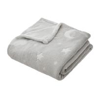 Atmosphera Kids Glow in the Dark Blanket, Grey