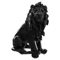 Atmosphera Ewen Lion Statue, Black