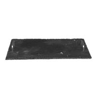 Secret De Gourmet Slate Serving Tray, Sleek Black