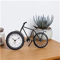 Atmosphera Sky Bicycle Desk Clock, 18cm, Black