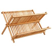 5five Bamboo Folding 2 Tier Drainer