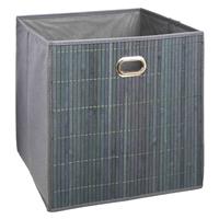 5five Bamboo Storage Cube, 31x31cm, Grey