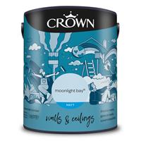 Crown Matt Emulsion Paint, 5L, Moonlight Bay
