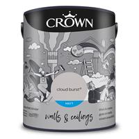 Crown Matt Emulsion Paint, 5L, Cloud Burst