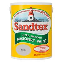 Sandtex Smooth Masonry Paint, 5L, Gravel