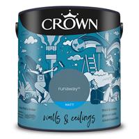 Crown Matt Emulsion Paint, 2.5L, Runaway