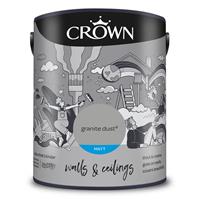 Crown Matt Emulsion Paint, 5L, Granite Dust