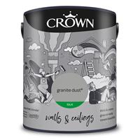 Crown Silk Emulsion Paint, 5L, Granite Dust