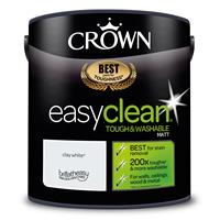 Crown Easyclean Matt Emulsion Paint, 2.5L, Clay White