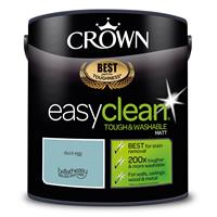 Crown Easyclean Matt Emulsion Paint, 2.5L, Duck Egg