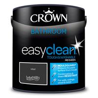 Crown Easyclean Bathroom Mid Sheen Emulsion Paint, 2.5L, Rebel