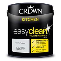 Crown Easyclean Kitchen Matt Emulsion, 2.5L, Splash Of Pepper