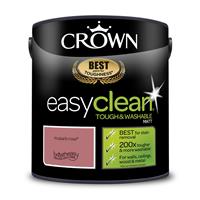Crown Easyclean Matt Emulsion Paint, 2.5L, Rhubarb Rose