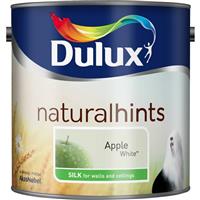 Dulux Silk Emulsion Paint, 2.5L, Apple White