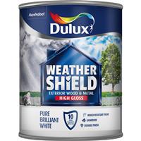 Weathershield Exterior High Gloss Paint, 750ml, Pure Brilliant White