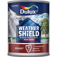 Weathershield Exterior High Gloss Paint, 750ml, Monarch