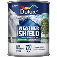 Weathershield Quick Dry Undercoat Paint, 750ml, Pure Brilliant White